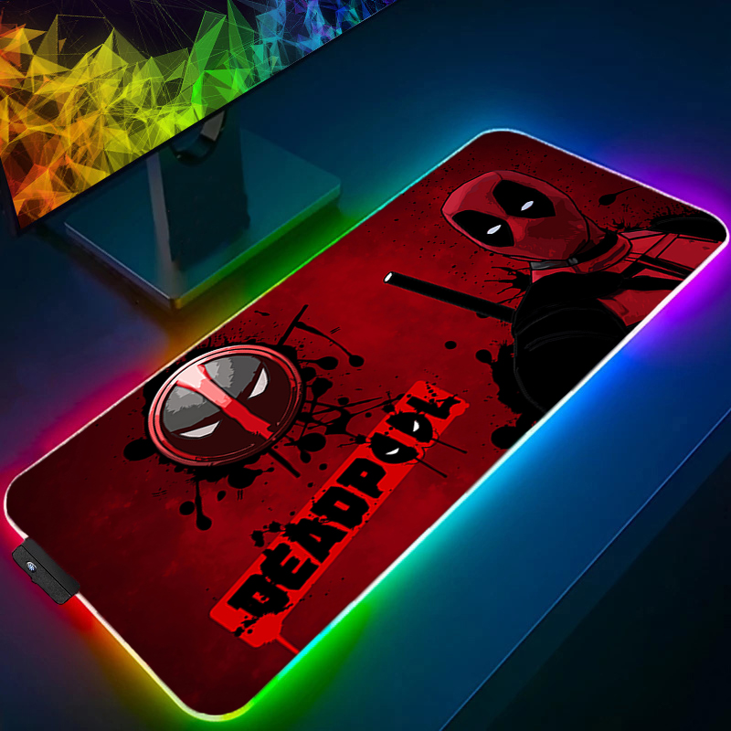Gaming Accessories Setup - Alfombrilla de ratón LED para videojuegos,