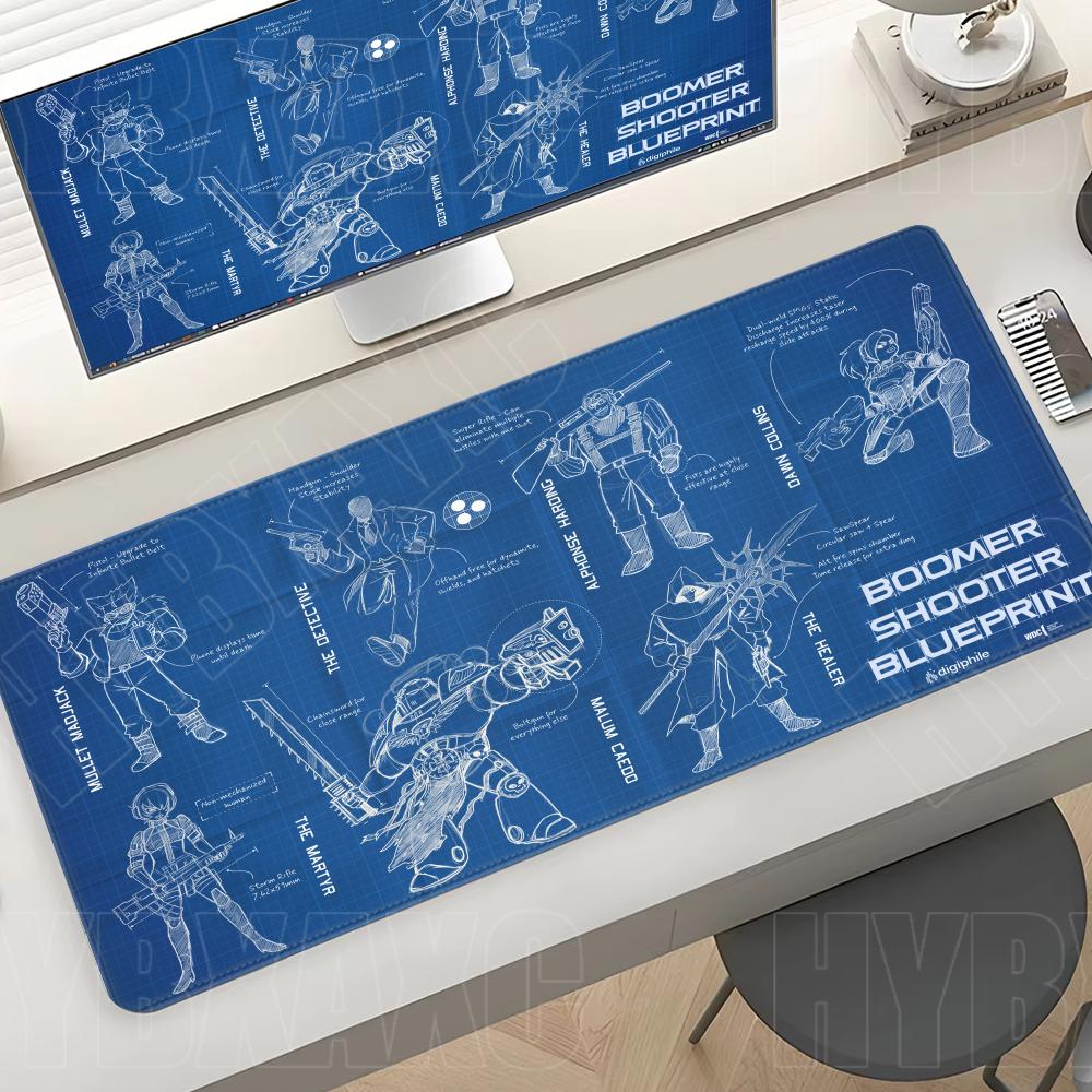 Gaming Accessories Drawing - Alfombrilla de Ratón Grande Negra, Diseño