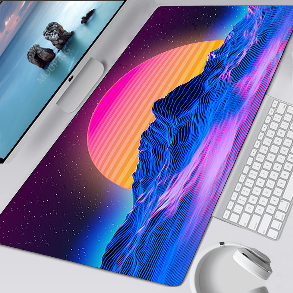 Gaming Accessories For Your Desk - Alfombrilla de ratón Vaporwave Retrowave/synthwave 900x400,