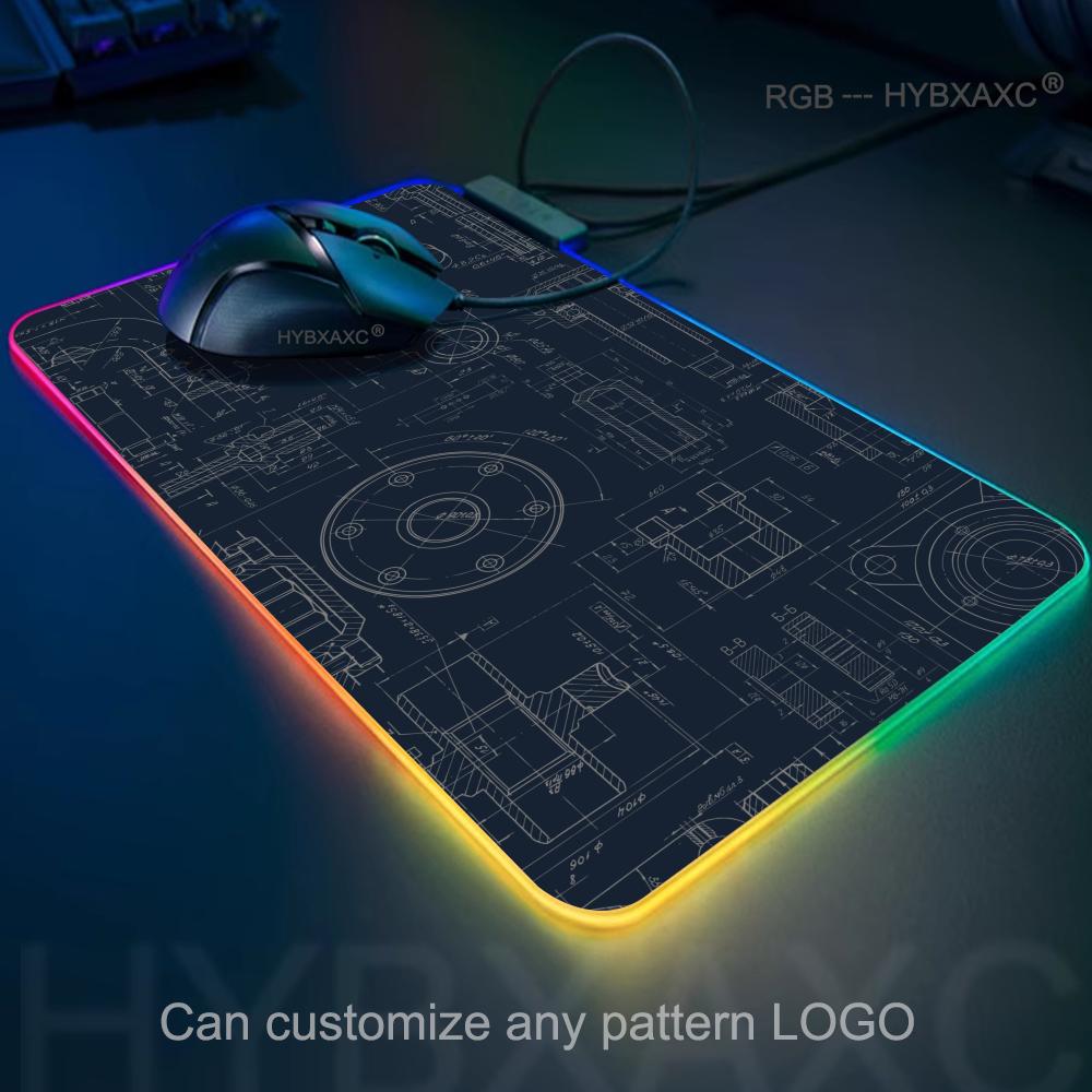 Gaming Accessories Drawing - Alfombrilla de ratón mecánica RGB para