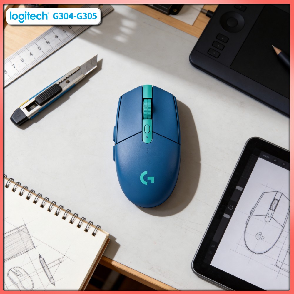 Essential Gaming Accessories - Ratón para Juegos Logitech G305 LIGHTSPEED,