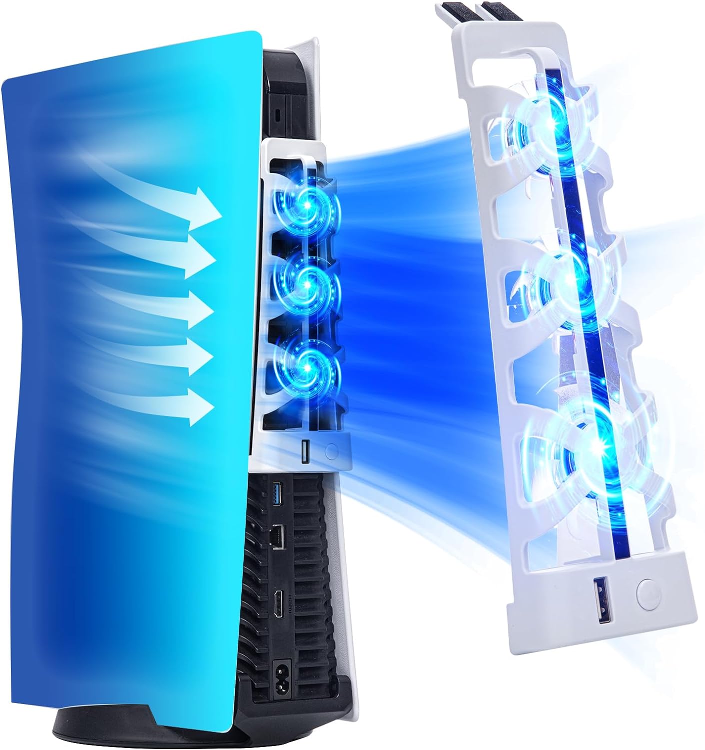 Gaming Zone Accessories - Ventilador de Refrigeración Silencioso para PS5