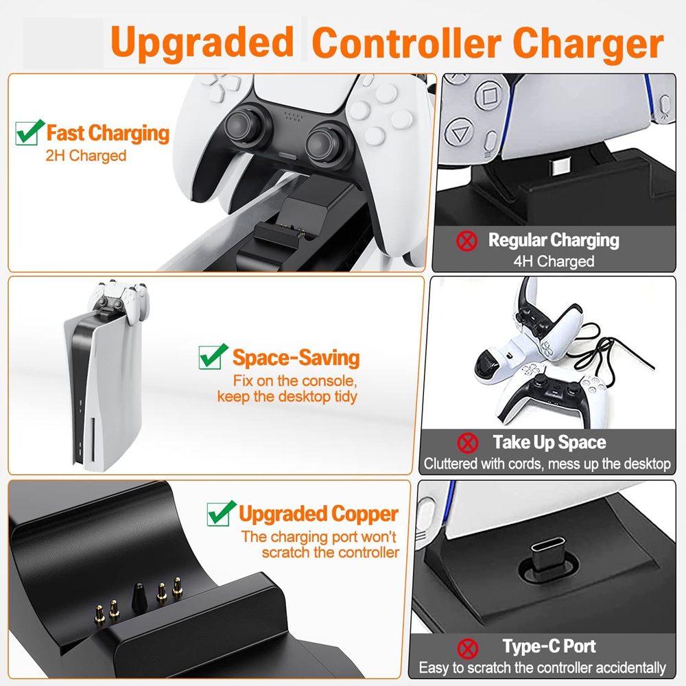 Cargador para mando de PS5, ba - Gaming Zone Accessories reseña y precio