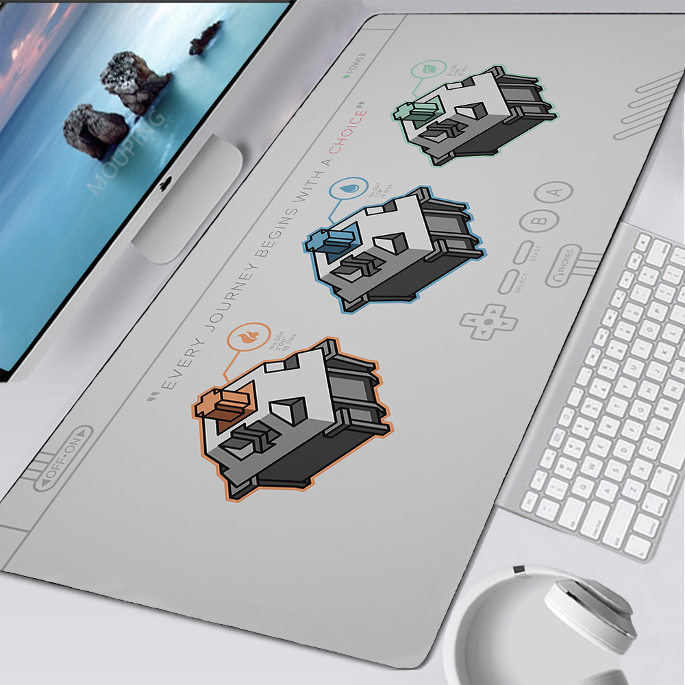 Alfombrilla de ratón blanca y  - Gaming Accessories For Your Desk reseña y precio