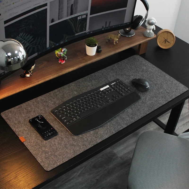 Alfombrilla de fieltro de lana - Gaming Accessories For Your Desk reseña y precio