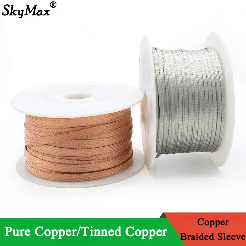 Manga trenzada de cobre estaña - Cable Sleeve Braided reseña y precio