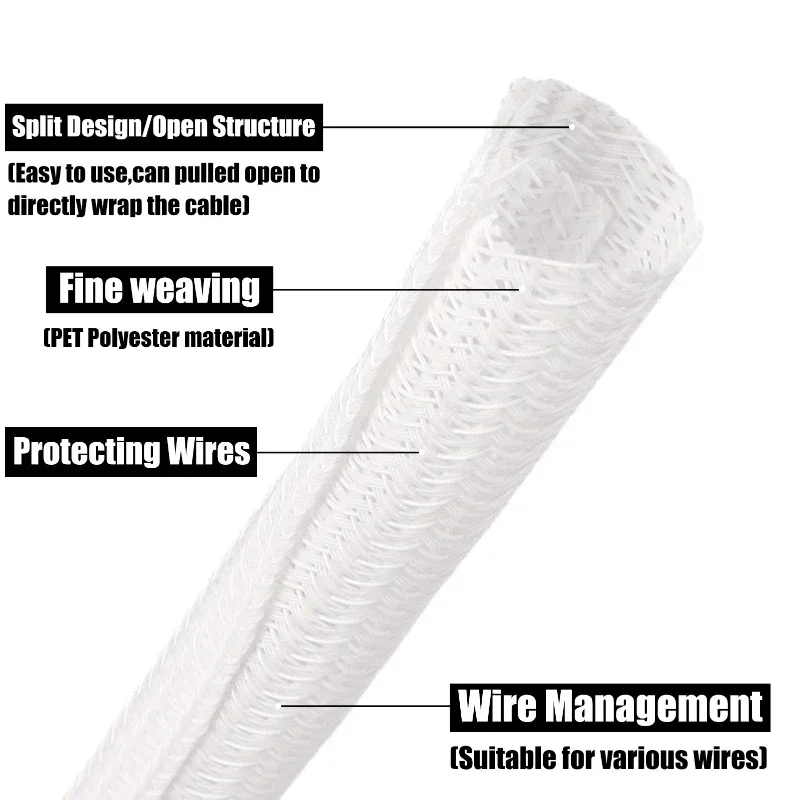 Manga de Cable autofechada bla - Cable Sleeve Braided reseña y precio