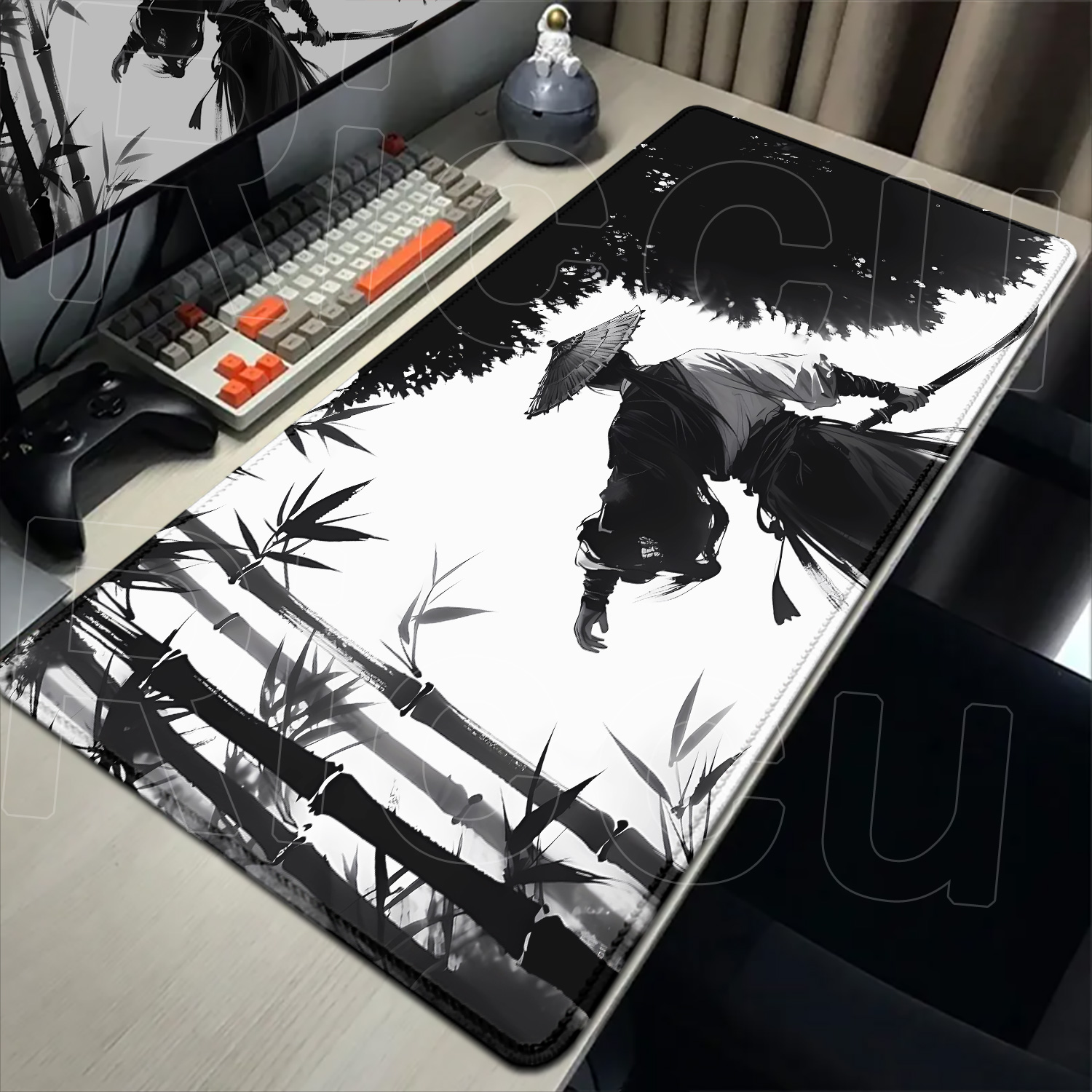 Samurai Warrior-alfombrilla de - Gaming Accessories Drawing reseña y precio
