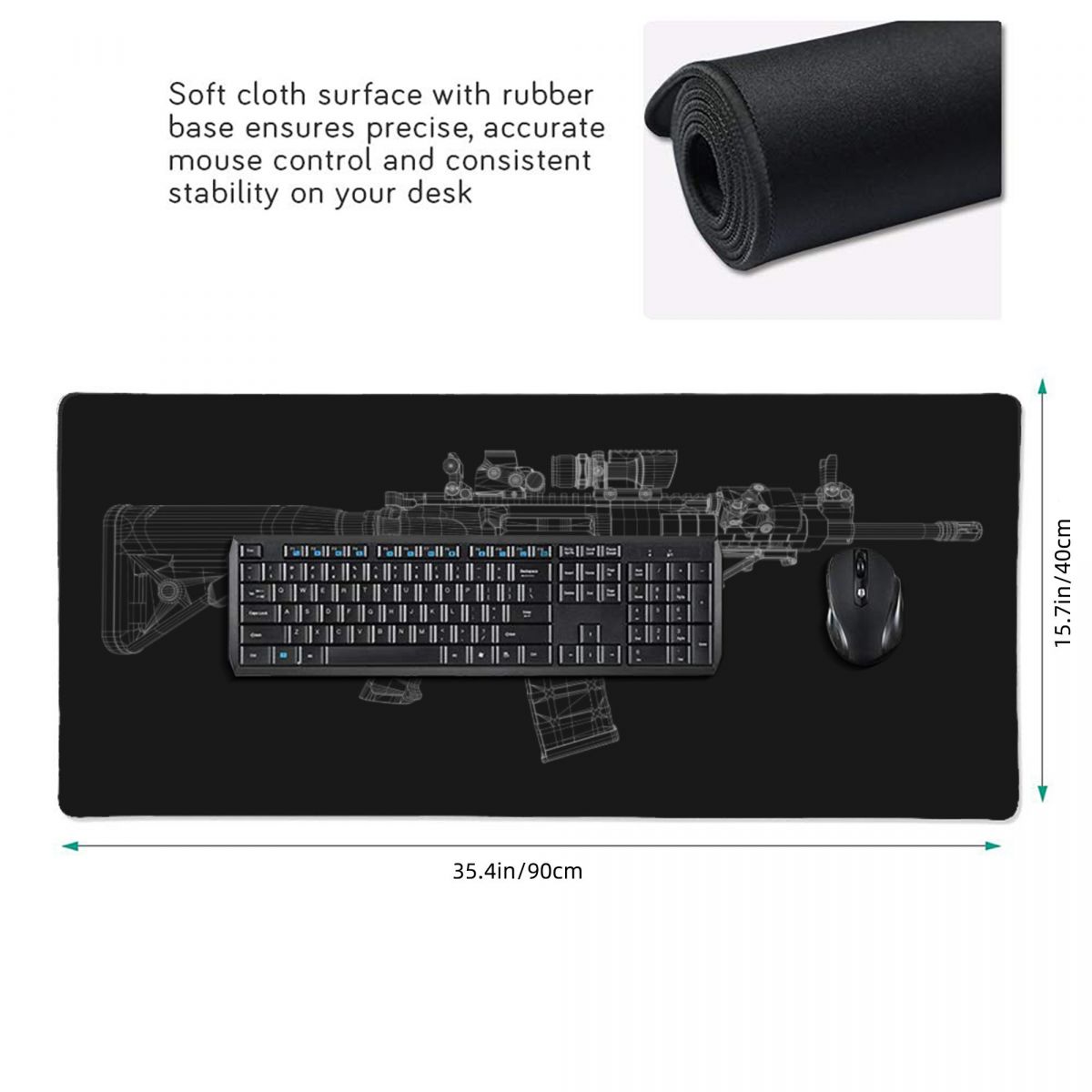 Alfombrilla de Ratón Grande co - Gaming Accessories Drawing reseña y precio